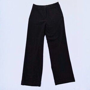 Apostrophe Naomi Black Straight Leg Work Slacks Pants Size 4 Corpcore Office